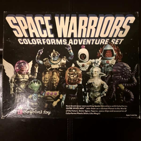 1977 Colorforms Space Warriors Playset Vg