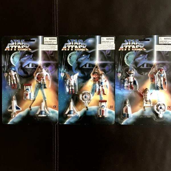 Star Attack Outer Space Men Knock Off Complete Carded Set