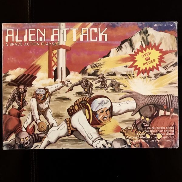Alien Attack Outer Space Men Complete Carded Boxed Set