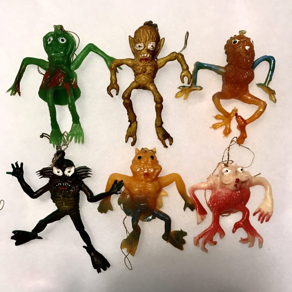 1970S UGLIES OILY JIGGLER COMPLETE SET OF 6 WITH COLOSSUS REX AND 