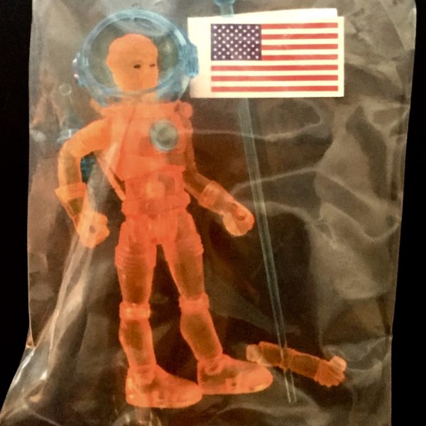 A 2013 JACK ASTEROID SDCC EXCLUSIVE VERSION FACTORY BAGGED FIGURE with an american flag on it.