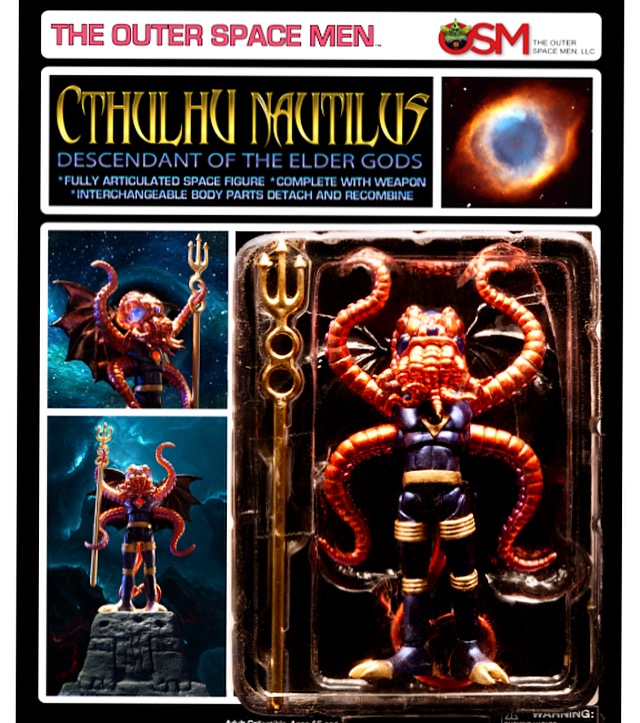 COLORFORMS OUTER SPACE MEN NEW CARDED 2018 CTHULHU NAUTILUS INFINITY PAINTED