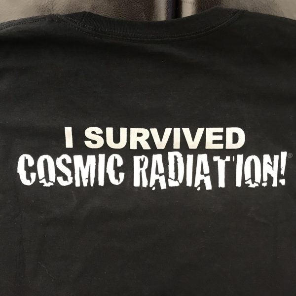 I survived OUTER SPACE MEN 50TH ANNIVERSARY I SURVIVED COSMIC RADIATION GLOW IN THE DARK TEE SHIRT t-shirt.