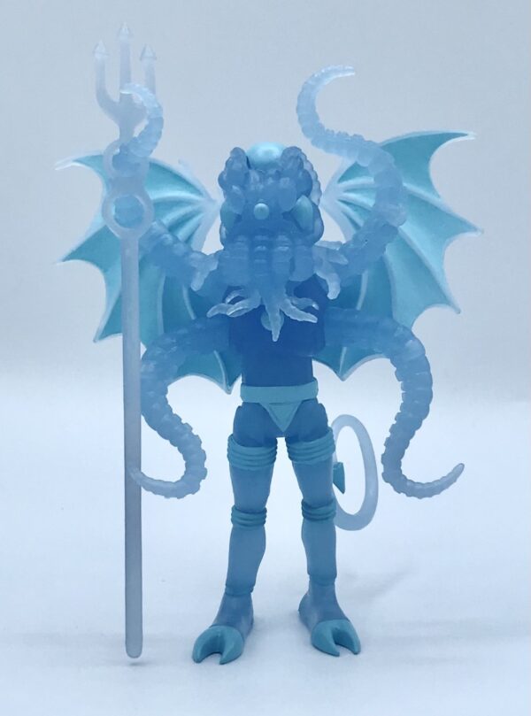 A 2022 CTHULHU NAUTILUS BLUESTAR EDITION action figure with an octopus on it named Luna Eclipse.