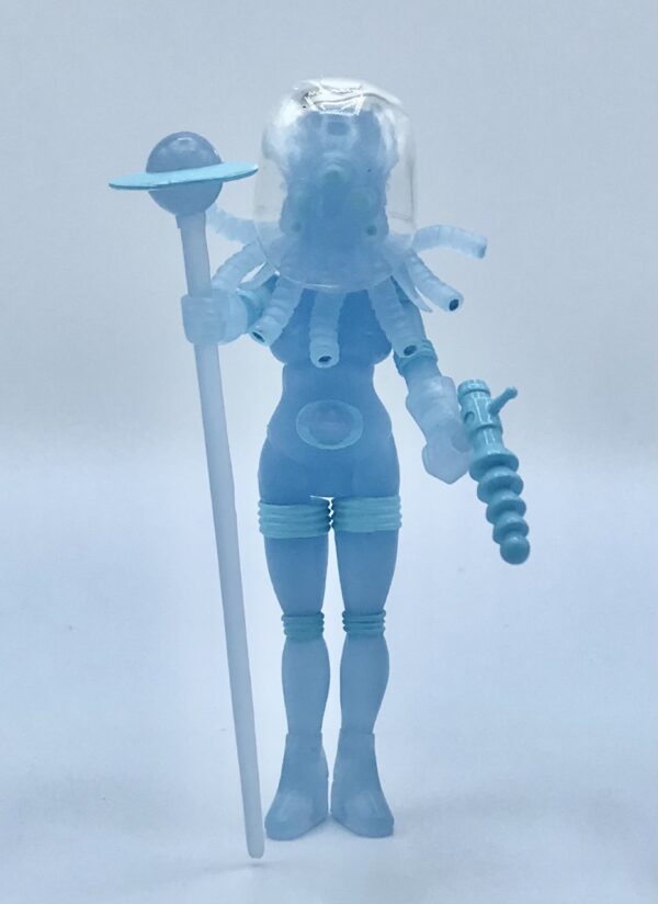 2022 HORROSCOPE BLUESTAR EDITION, a blue action figure, holds a stick in her hand.