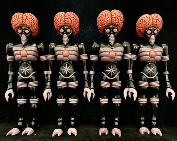 Four space toys were enlarged brains